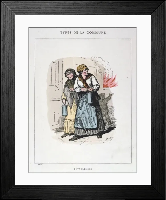 Framed Print : Petroleuses, Paris Commune, 1871 Framed Print : Petroleuses, Paris Commune, 1871