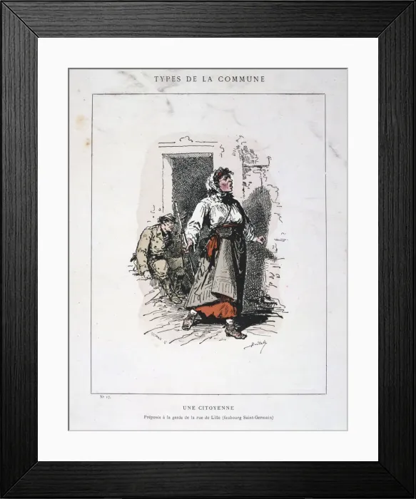Framed Print : Une Citoyenne, Paris Commune, 1871 Framed Print : Une Citoyenne, Paris Commune, 1871