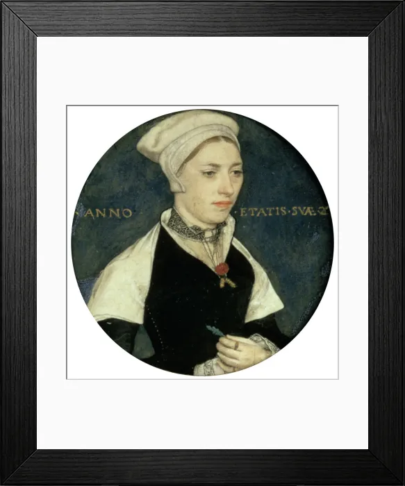 Framed Print : Portrait of Mrs Pemberton, c1535. Artist: Hans Holbein the Younger Framed Print : Portrait of Mrs Pemberton, c1535. Artist: Hans Holbein the Younger