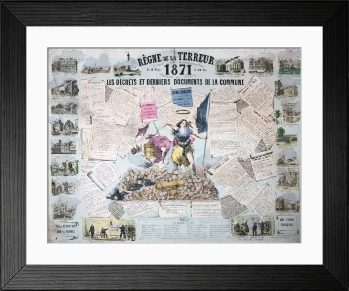 Framed Print : Regne de la Terreur, Paris Commune, 1871 Framed Print : Regne de la Terreur, Paris Commune, 1871