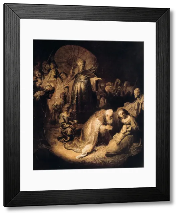 Framed Print : The Adoration of the Magi, 1632. Artist: Rembrandt Harmensz van Rijn Framed Print : The Adoration of the Magi, 1632. Artist: Rembrandt Harmensz van Rijn