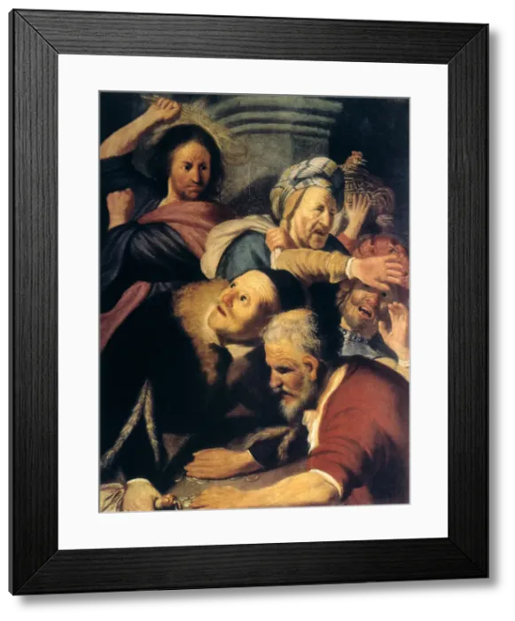 Framed Print : Christ Drives the Money-Changers from the Temple, 1626. Artist: Rembrandt Harmensz van Rijn Framed Print : Christ Drives the Money-Changers from the Temple, 1626. Artist: Rembrandt Harmensz van Rijn