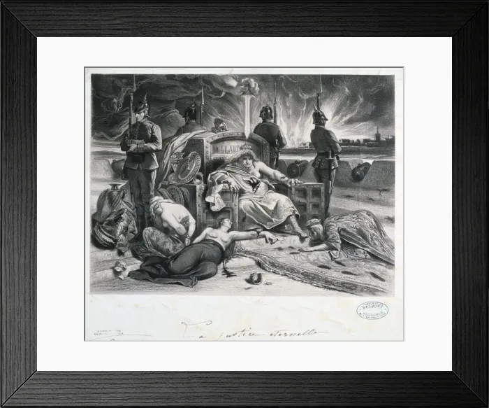 Framed Print : La Justice Eternelle, Franco-Prussian war, 1870-1871