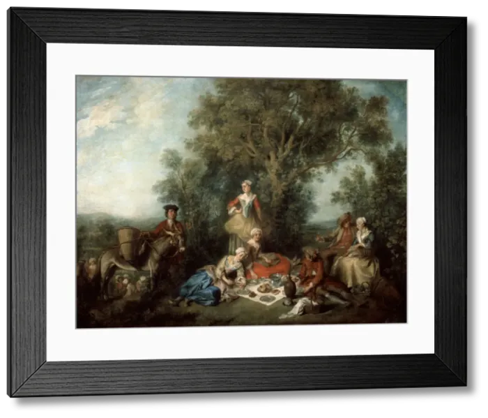 Framed Print : The Autumn, 1738. Artist: Nicolas Lancret Framed Print : The Autumn, 1738. Artist: Nicolas Lancret