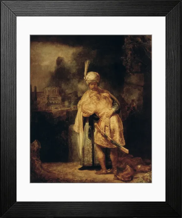 Framed Print : David and Jonathan, 1642. Artist: Rembrandt Harmensz van Rijn Framed Print : David and Jonathan, 1642. Artist: Rembrandt Harmensz van Rijn