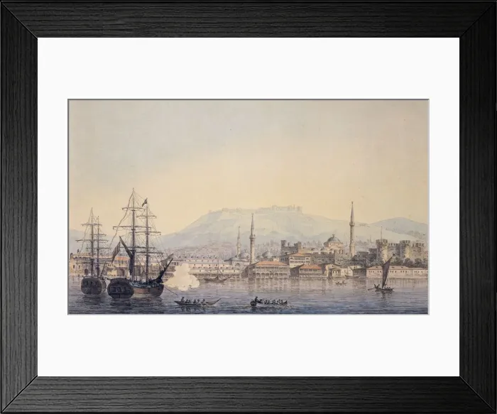 Framed Print : Smyrna, 1820. Artist: Maxim Vorobyov