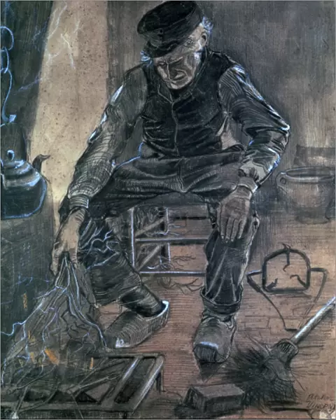 Old Man Kindling Wood, 1881. Artist: Vincent van Gogh