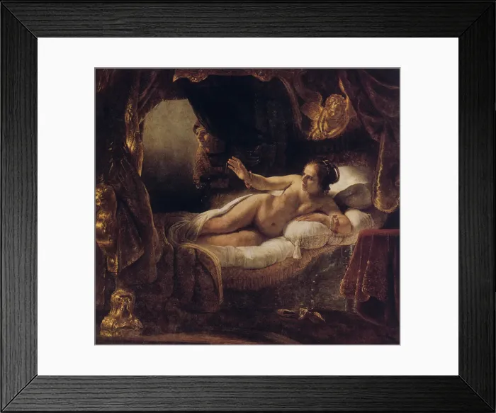 Framed Print : Danae, 1636. Artist: Rembrandt Harmensz van Rijn Framed Print : Danae, 1636. Artist: Rembrandt Harmensz van Rijn