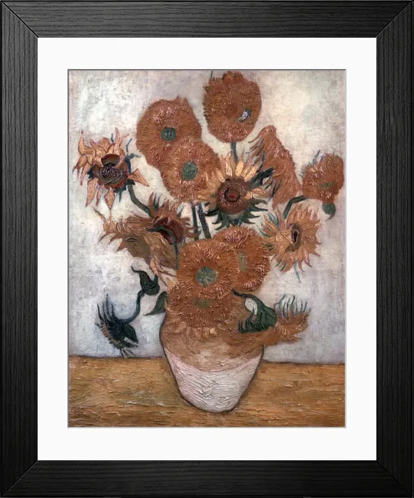 Framed Print : Sunflowers, 1889. Artist: Vincent van Gogh Framed Print : Sunflowers, 1889. Artist: Vincent van Gogh