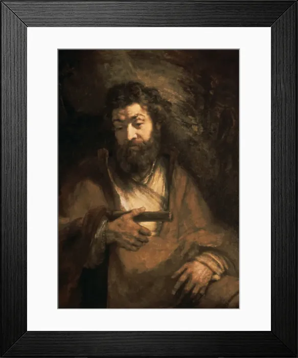 Framed Print : Simon the Apostle, 17th century. Artist: Rembrandt Harmensz van Rijn Framed Print : Simon the Apostle, 17th century. Artist: Rembrandt Harmensz van Rijn