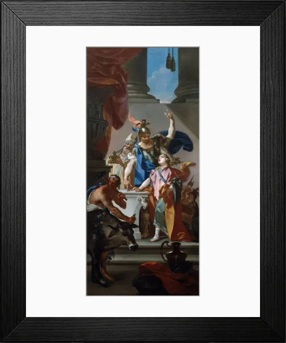 Framed Print : Scene from the life of Hannibal, 18th century. Artist: Claudio Francesco Beaumont Framed Print : Scene from the life of Hannibal, 18th century. Artist: Claudio Francesco Beaumont