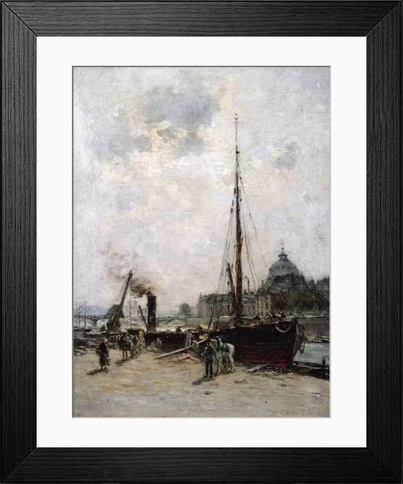 Framed Print : View of the Institute, 19th century. Artist: Charles Lapostolet Framed Print : View of the Institute, 19th century. Artist: Charles Lapostolet