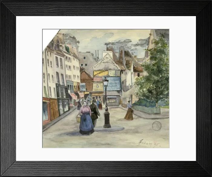Framed Print : Paris, 1895. Artist: Beguin Framed Print : Paris, 1895. Artist: Beguin