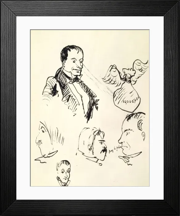 Framed Print : Self-portrait, c1850-1867. Artist: Charles Pierre Baudelaire Framed Print : Self-portrait, c1850-1867. Artist: Charles Pierre Baudelaire
