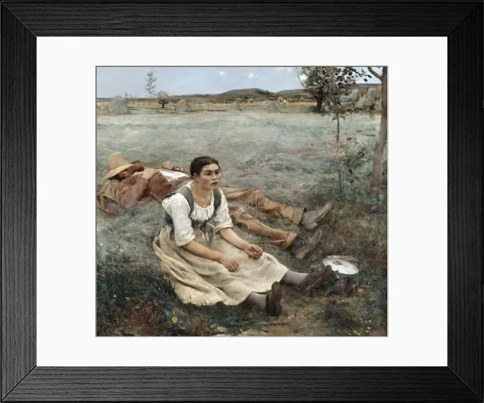 Framed Print : The Haymakers, 1880. Artist: Jules Bastien-Lepage Framed Print : The Haymakers, 1880. Artist: Jules Bastien-Lepage