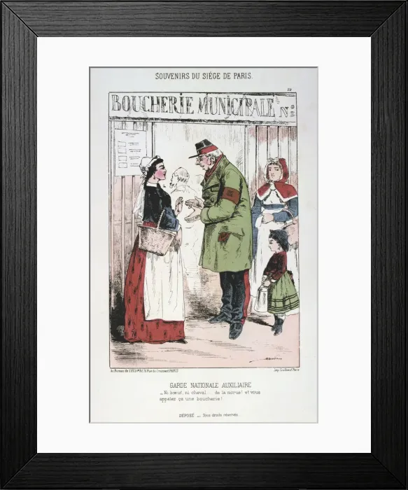 Framed Print : Garde Nationale Auxiliaire, Siege of Paris, Franco-Prussian War, 1870-1871 Framed Print : Garde Nationale Auxiliaire, Siege of Paris, Franco-Prussian War, 1870-1871