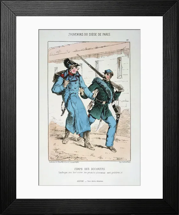Framed Print : Corps des Douaniers, Siege of Paris Franco-Prussian war, 1870-1871 Framed Print : Corps des Douaniers, Siege of Paris Franco-Prussian war, 1870-1871