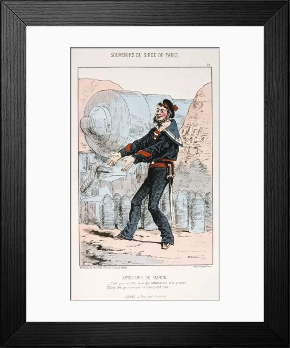 Framed Print : Artillerie de Marine, Siege of Paris, Franco-Prussian War, 1870-1871 Framed Print : Artillerie de Marine, Siege of Paris, Franco-Prussian War, 1870-1871