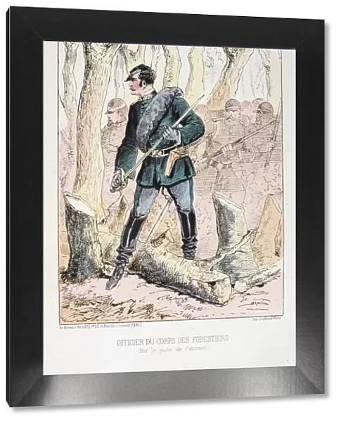 Officier du Corps des Forestiers, Siege of Paris, Franco-Prussian War, 1870-1871