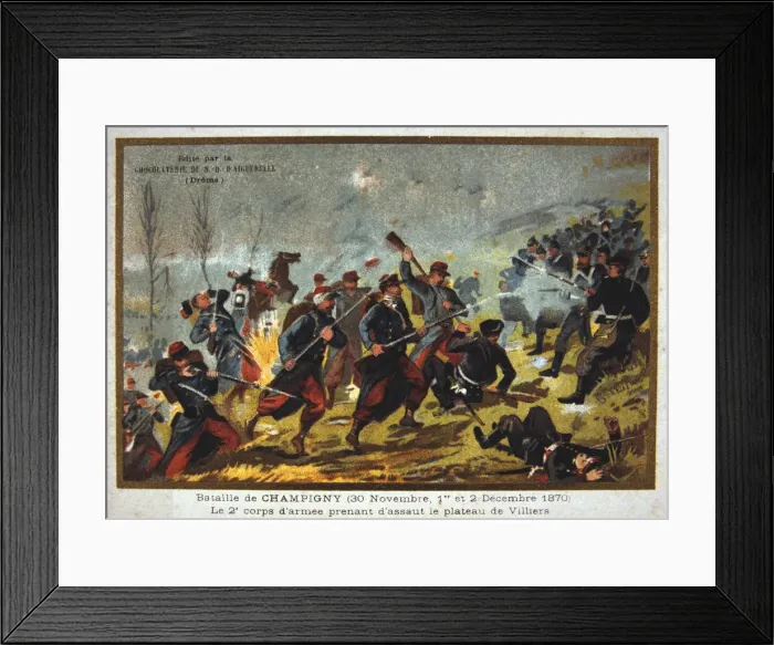 Framed Print : Battle of Champigny, Franco-Prussian war, 30th November-2nd December 1870 Framed Print : Battle of Champigny, Franco-Prussian war, 30th November-2nd December 1870