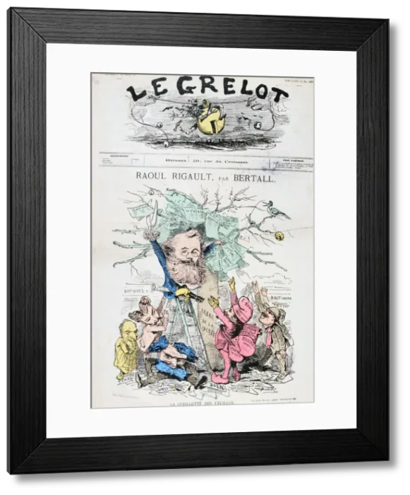 Framed Print : Caricature of Raoul Rigault, 14th May 1871. Artist: Bertall Framed Print : Caricature of Raoul Rigault, 14th May 1871. Artist: Bertall