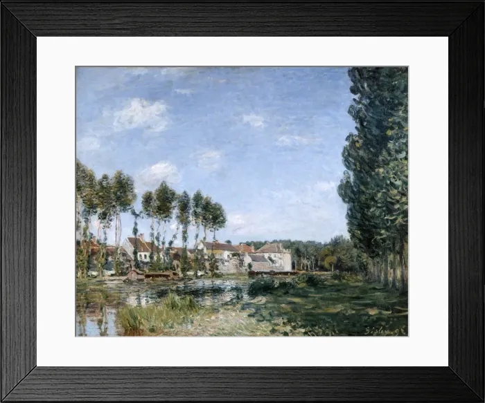 Framed Print : Moret, on the Banks of the Loing, 1892. Artist: Alfred Sisley Framed Print : Moret, on the Banks of the Loing, 1892. Artist: Alfred Sisley