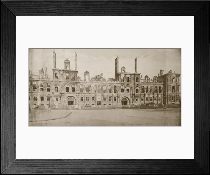 Framed Print : Ruins of the Hotel de Ville, Paris, May 1871 Framed Print : Ruins of the Hotel de Ville, Paris, May 1871