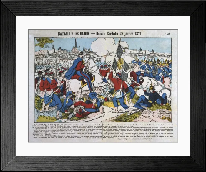 Framed Print : Battle of Dijon, Franco-Prussian War, 23rd January 1871 Framed Print : Battle of Dijon, Franco-Prussian War, 23rd January 1871
