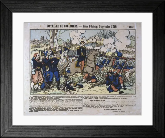 Framed Print : Battle of Coulmiers, Franco-Prussian War, 9th November 1870 Framed Print : Battle of Coulmiers, Franco-Prussian War, 9th November 1870