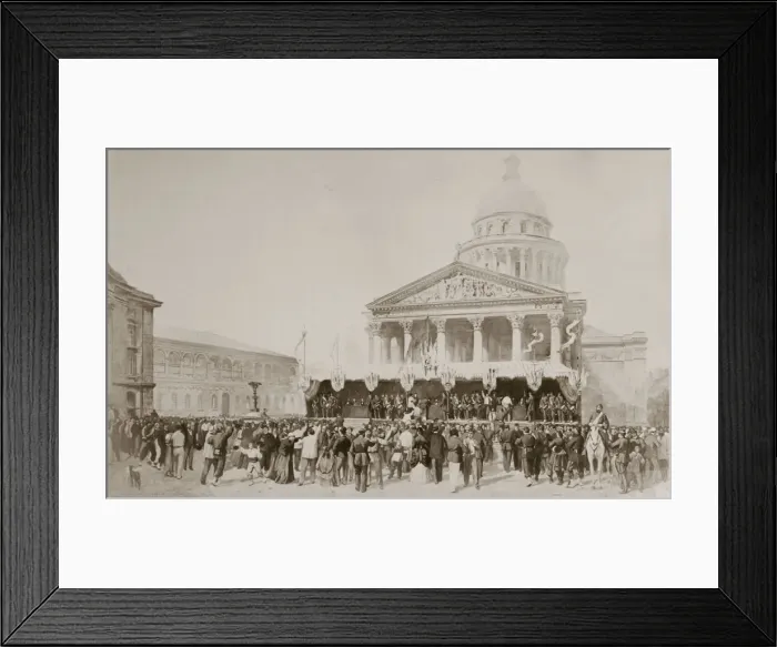 Framed Print : Enlistment of volunteers into the National Guard, Place du Pantheon, Paris, 1870-1871 Framed Print : Enlistment of volunteers into the National Guard, Place du Pantheon, Paris, 1870-1871