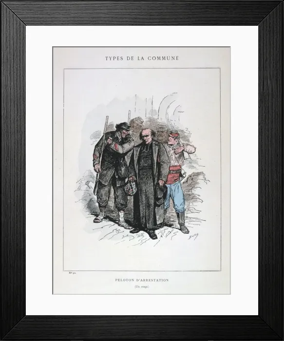 Framed Print : Peloton d Arrestation, Paris Commune, 1871 Framed Print : Peloton d Arrestation, Paris Commune, 1871