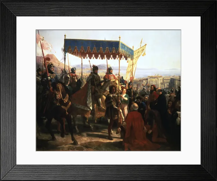 Framed Print : Entrance of Charles VIII into Naples, 12th May 1495 (19th century) Framed Print : Entrance of Charles VIII into Naples, 12th May 1495 (19th century)