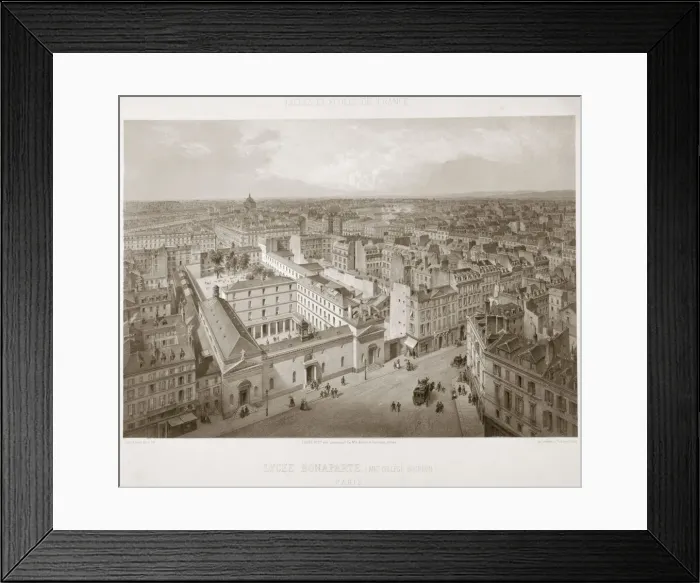 Framed Print : Lycee Bonaparte, Paris, 1867 Framed Print : Lycee Bonaparte, Paris, 1867