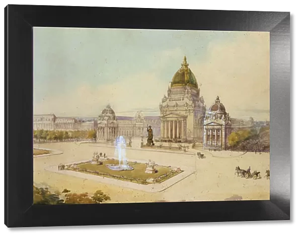 Project for the large exhibition centre, Paris, 1893
