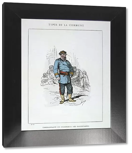 Commandant et Ingenieur de Barricades, Paris Commune, 1871