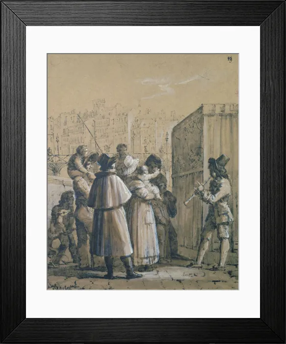 Framed Print : Puppet Show, Marlet