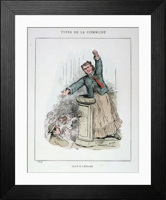Framed Print : Club a l Eglise, Paris Commune, 1871 Framed Print : Club a l Eglise, Paris Commune, 1871