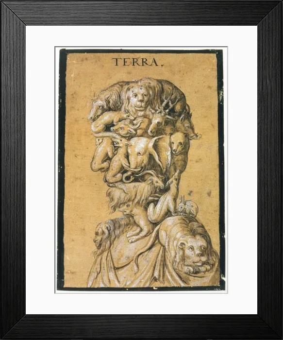 Framed Print : Terra ( Land ), c1600 Framed Print : Terra ( Land ), c1600