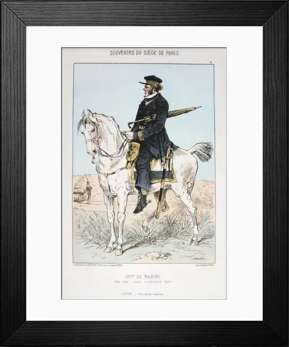 Framed Print : Officier de Marine, Siege of Paris, 1870-1871 Framed Print : Officier de Marine, Siege of Paris, 1870-1871
