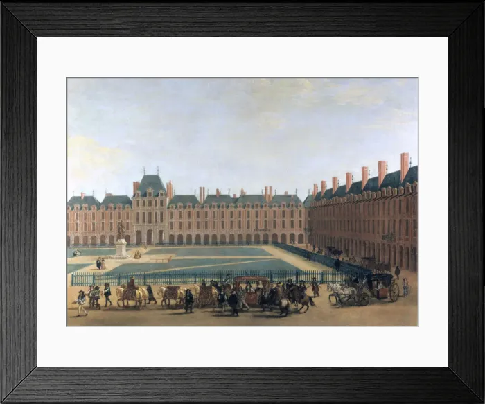 Framed Print : Passage of the King and the Regent, the Place Royale, c1655 Framed Print : Passage of the King and the Regent, the Place Royale, c1655