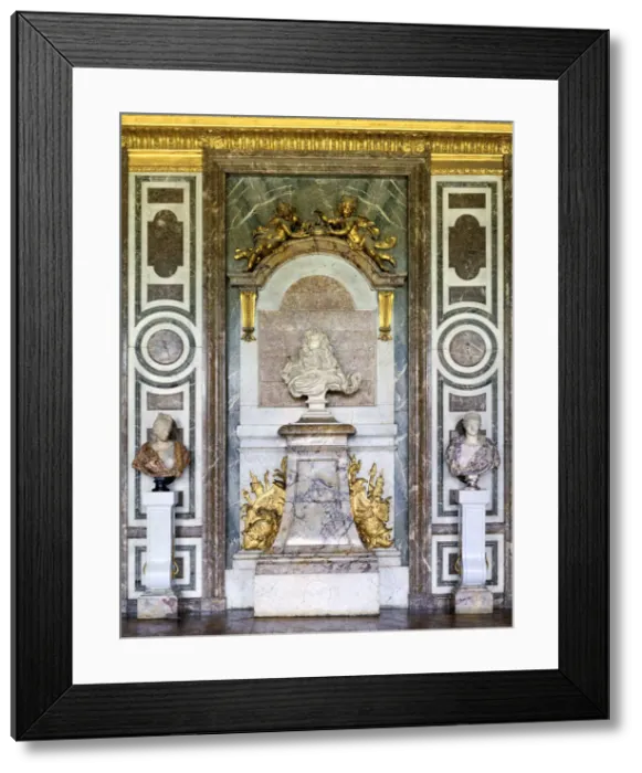 Framed Print : Bust of Louis XIV, Salon de Diane, Grand Apartment, Chateau de Versailles, France, 17th century. Artist: Gian Lorenzo Bernini Framed Print : Bust of Louis XIV, Salon de Diane, Grand Apartment, Chateau de Versailles, France, 17th century. Artist: Gian Lorenzo Bernini