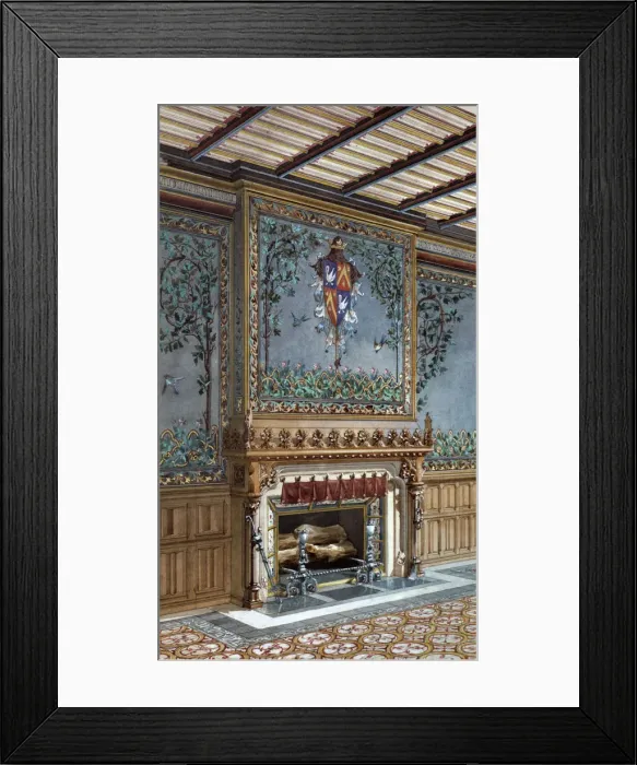 Framed Print : Design for an interior, 1868 Framed Print : Design for an interior, 1868