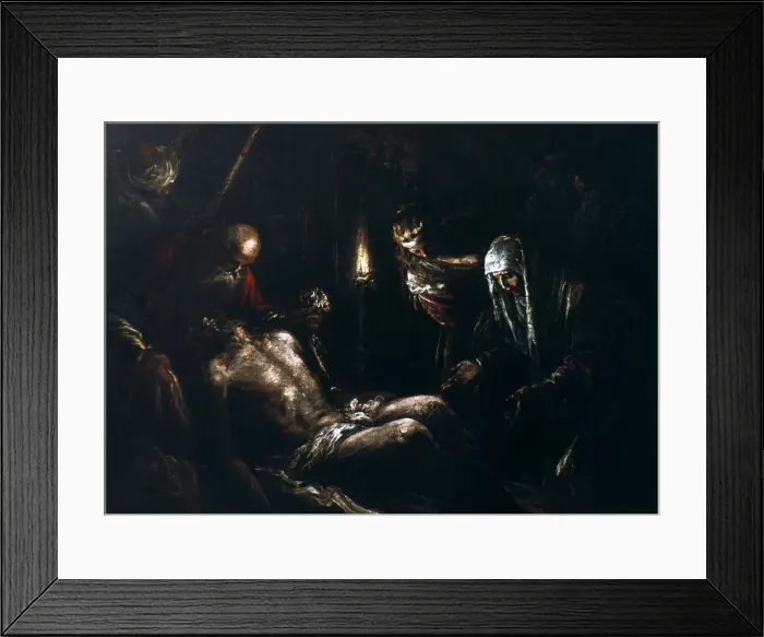 Framed Print : Descent from the Cross, 16th century. Artist: Jacopo Bassano il vecchio Framed Print : Descent from the Cross, 16th century. Artist: Jacopo Bassano il vecchio