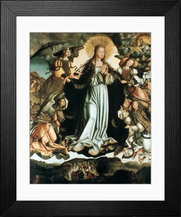 Framed Print : Assumption of the Virgin, c1491-1518. Artist: Vicente Gil Framed Print : Assumption of the Virgin, c1491-1518. Artist: Vicente Gil