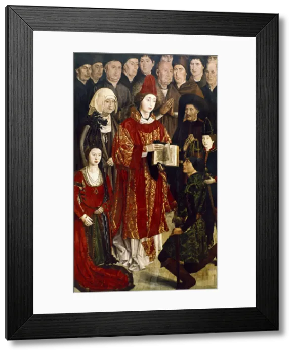 Framed Print : Altarpiece of St Vincent, 1460. Artist: Nuno Goncalves Framed Print : Altarpiece of St Vincent, 1460. Artist: Nuno Goncalves