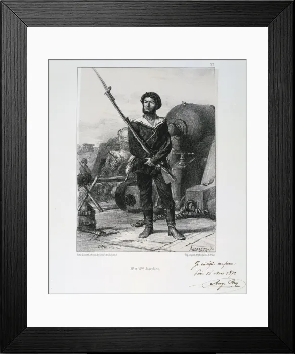 Framed Print : M et Mme Josephine, Siege of Paris, Franco-Prussian War, 1870 (1872). Artist: Auguste Bry
