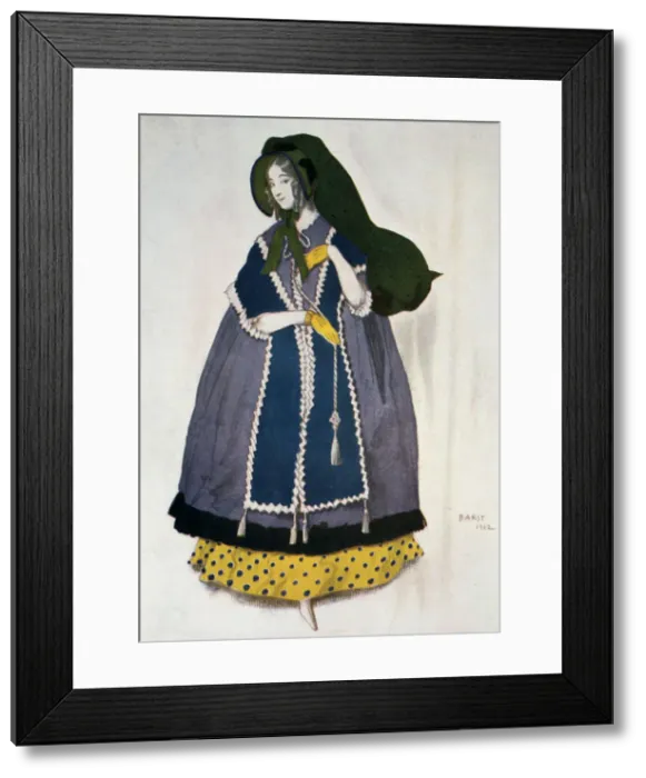 Framed Print : Costume design for the ballet Les Papillons, 1912. Artist: Leon Bakst Framed Print : Costume design for the ballet Les Papillons, 1912. Artist: Leon Bakst