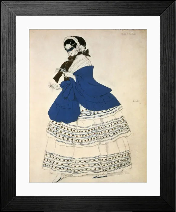 Framed Print : Estrella, design for a costume for the ballet Carnival composed by Robert Schumann, 1919. Artist: Leon Bakst Framed Print : Estrella, design for a costume for the ballet Carnival composed by Robert Schumann, 1919. Artist: Leon Bakst