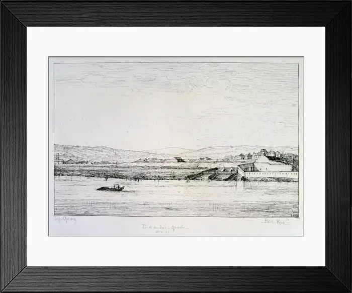 Framed Print : Point du Jour - Grenelle, Siege of Paris, 1870-1871. Artist: Paul Roux Framed Print : Point du Jour - Grenelle, Siege of Paris, 1870-1871. Artist: Paul Roux