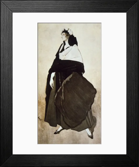 Framed Print : Portrait of the ballet dancer and patron Ida Rubinstein, 1921. Artist: Leon Bakst Framed Print : Portrait of the ballet dancer and patron Ida Rubinstein, 1921. Artist: Leon Bakst